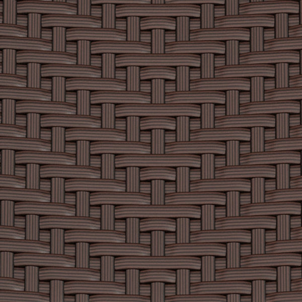 English Elm Commercial Grade Three Piece Commercial Grade Foldable French Bistro Set, Indoor/Outdoor PE Rattan Back, Seat and Table Top, with Black Steel Frames