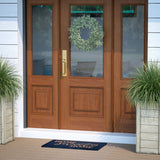 English Elm 18" x 30" Indoor/Outdoor Coir Doormat with Natural Home Sweet Home Message and Non-Slip Backing