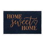 English Elm 18" x 30" Indoor/Outdoor Coir Doormat with Natural Home Sweet Home Message and Non-Slip Backing