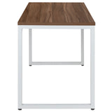 English Elm Commercial Grade Tiverton Industrial Modern Desk - Commercial Grade Office Computer Desk and Home Office Desk - 47" Long (Walnut/)