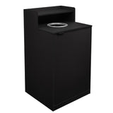 English Elm Commercial Grade Commercial Grade Trash Receptacle Enclosure for 32 Gallon Trash Cans with 8" Drop Hole and Upper Tray Shelf