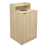 English Elm Commercial Grade Commercial Grade Trash Receptacle Enclosure for 32 Gallon Trash Cans with 8" Drop Hole and Upper Tray Shelf