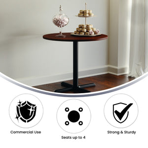 English Elm Commercial Grade 36" Round Multi-Purpose Conference Table