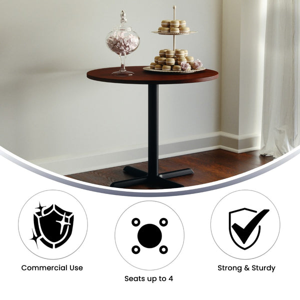 English Elm Commercial Grade 36" Round Multi-Purpose Conference Table