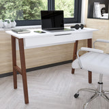 English Elm Home Office Writing Computer Desk with Drawer - Table Desk for Writing and Work, /Walnut