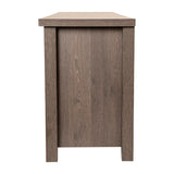 English Elm Classic TV Stand up to 80" TVs - Modern Finish with Full Glass Doors - 65" Engineered Wood Frame - 3 Shelves