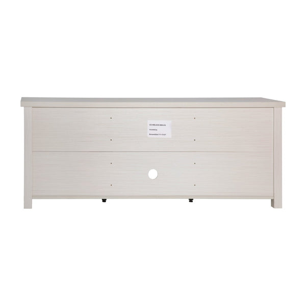 English Elm Classic TV Stand up to 80" TVs - Modern Finish with Full Glass Doors - 65" Engineered Wood Frame - 3 Shelves