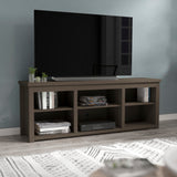 English Elm Farmhouse TV Stand for up to 80" TVs - 65" Engineered Wood Framed Media Console with Open Storage in Modern Finish