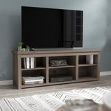 English Elm Farmhouse TV Stand up to 80" TVs - 65" Engineered Wood Framed Media Console with Open Storage in Finish