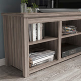 English Elm Farmhouse TV Stand up to 80" TVs - 65" Engineered Wood Framed Media Console with Open Storage in Finish