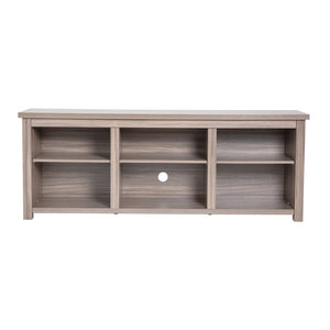 English Elm Farmhouse TV Stand up to 80" TVs - 65" Engineered Wood Framed Media Console with Open Storage in Finish