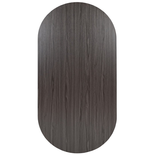 English Elm Commercial Grade 6 Foot (72 inch) Oval Conference Table