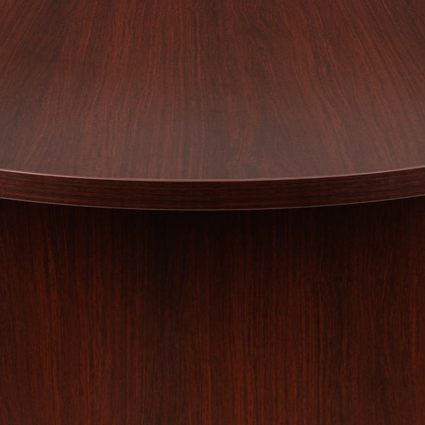 English Elm Commercial Grade 6 Foot (72 inch) Oval Conference Table