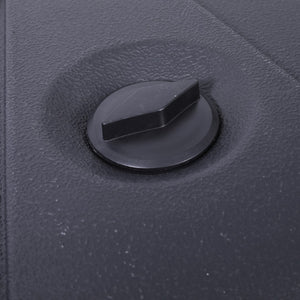 English Elm Heavy Duty Weather-Resistant Universal Offset Umbrella Base with Grooved Handles and Built-In Wheels