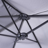 English Elm Commercial Grade Commercial Grade 15 FT Triple Head Patio Umbrella with Crank and Easy Lift Functionality