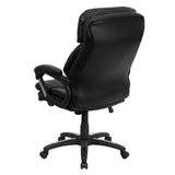 English Elm Commercial Grade High Back LeatherSoft Executive Swivel Ergonomic Office Chair with Plush Headrest, Extensive Padding and Arms