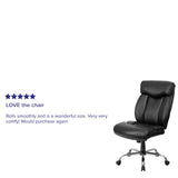 English Elm Commercial Grade Series Big & Tall 400 lb. Rated Executive Ergonomic Office Chair with Full Headrest