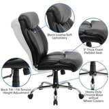 English Elm Commercial Grade Series Big & Tall 400 lb. Rated Executive Ergonomic Office Chair with Full Headrest