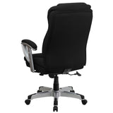 English Elm Commercial Grade Series Big & Tall 400 lb. Rated Executive Ergonomic Office Chair with Silver Adjustable Arms