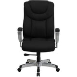 English Elm Commercial Grade Series Big & Tall 400 lb. Rated Executive Ergonomic Office Chair with Silver Adjustable Arms