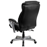 English Elm Commercial Grade Series Big & Tall 400 lb. Rated Executive Ergonomic Office Chair with Silver Adjustable Arms