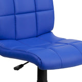 English Elm Commercial Grade Mid-Back Quilted Vinyl Swivel Task Office Chair