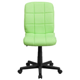 English Elm Commercial Grade Mid-Back Quilted Vinyl Swivel Task Office Chair