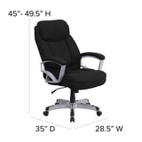 English Elm Commercial Grade Series Big & Tall 500 lb. Rated Executive Swivel Ergonomic Office Chair with Arms