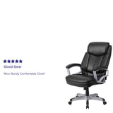 English Elm Commercial Grade Series Big & Tall 500 lb. Rated Executive Swivel Ergonomic Office Chair with Arms