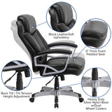 English Elm Commercial Grade Series Big & Tall 500 lb. Rated Executive Swivel Ergonomic Office Chair with Arms