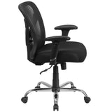 English Elm Commercial Grade Big & Tall Office Chair | Adjustable Height Mesh Swivel Office Chair with Wheels