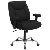 English Elm Commercial Grade Series Big & Tall 400 lb. Rated Deep Tufted Swivel Ergonomic Task Office Chair with Adjustable Arms