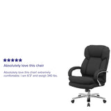 English Elm Commercial Grade Series 24/7 Intensive Use Big & Tall 500 lb. Rated Executive Ergonomic Office Chair with Loop Arms