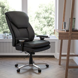 English Elm Commercial Grade Series 24/7 Intensive Use Big & Tall 400 lb. Rated Ergonomic Office Chair with Lumbar Knob