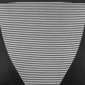 English Elm Commercial Grade Ergonomic Mid-Back Mesh Drafting Chair with Fabric Seat and Adjustable Foot Ring