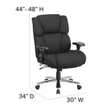 English Elm Commercial Grade Series 24/7 Intensive Use Big & Tall 400 lb. Rated Executive Ergonomic Office Chair with Lumbar Knob