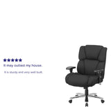 English Elm Commercial Grade Series 24/7 Intensive Use Big & Tall 400 lb. Rated Executive Ergonomic Office Chair with Lumbar Knob