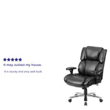 English Elm Commercial Grade Series 24/7 Intensive Use Big & Tall 400 lb. Rated Executive Lumbar Ergonomic Office Chair