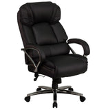 Commercial Grade Series Big & Tall 500 lb. Rated LeatherSoft Executive Swivel Ergonomic Office Chair with Chrome Base and Arms