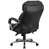 English Elm Commercial Grade Series Big & Tall 500 lb. Rated LeatherSoft Executive Swivel Ergonomic Office Chair with Chrome Base and Arms