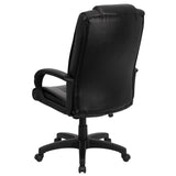 English Elm Commercial Grade High Back Executive Swivel Office Chair with Arms