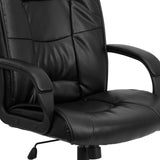 English Elm Commercial Grade High Back Executive Swivel Office Chair with Arms