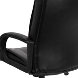 English Elm Commercial Grade High Back Executive Swivel Office Chair with Arms