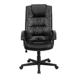 English Elm Commercial Grade High Back LeatherSoft Executive Swivel Office Chair with Arms