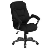 English Elm Commercial Grade High Back Contemporary Executive Swivel Ergonomic Office Chair with Arms