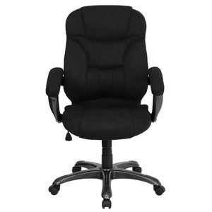 English Elm Commercial Grade High Back Contemporary Executive Swivel Ergonomic Office Chair with Arms