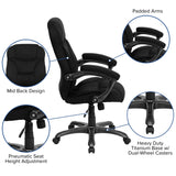 English Elm Commercial Grade High Back Contemporary Executive Swivel Ergonomic Office Chair with Arms