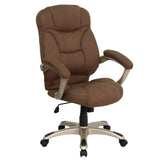 English Elm Commercial Grade High Back Contemporary Executive Swivel Ergonomic Office Chair with Arms