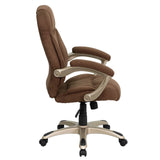 English Elm Commercial Grade High Back Contemporary Executive Swivel Ergonomic Office Chair with Arms