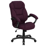 English Elm Commercial Grade High Back Contemporary Executive Swivel Ergonomic Office Chair with Arms